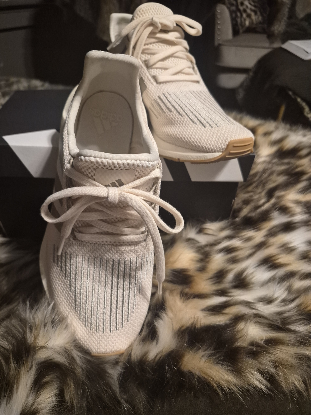 Adidas Women's Cloudfoam Running Shoe - Cream